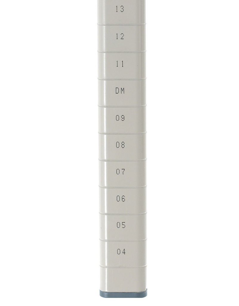 MetroMax MQ63UPE Mobile-Ready Industrial Shelving Post, Epoxy Coated Steel, 63" H