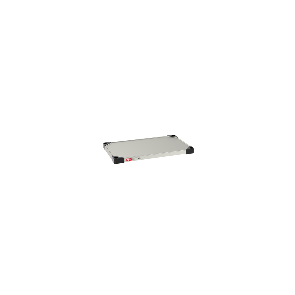 Metro 1424FS Super Erecta Solid Shelf, Standard Stainless Steel, 14" x 24"