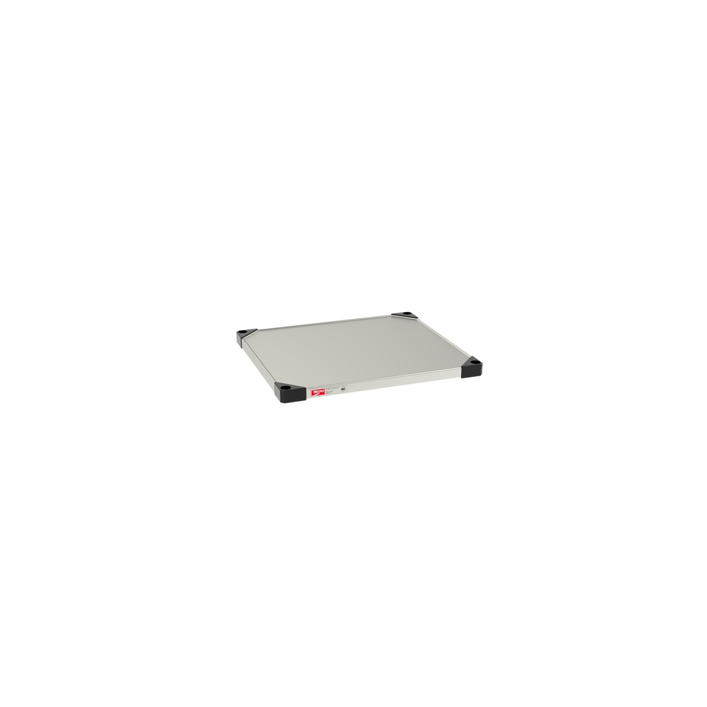 Metro 2124FS Super Erecta Solid Shelf, Standard Stainless Steel, 21" x 24"