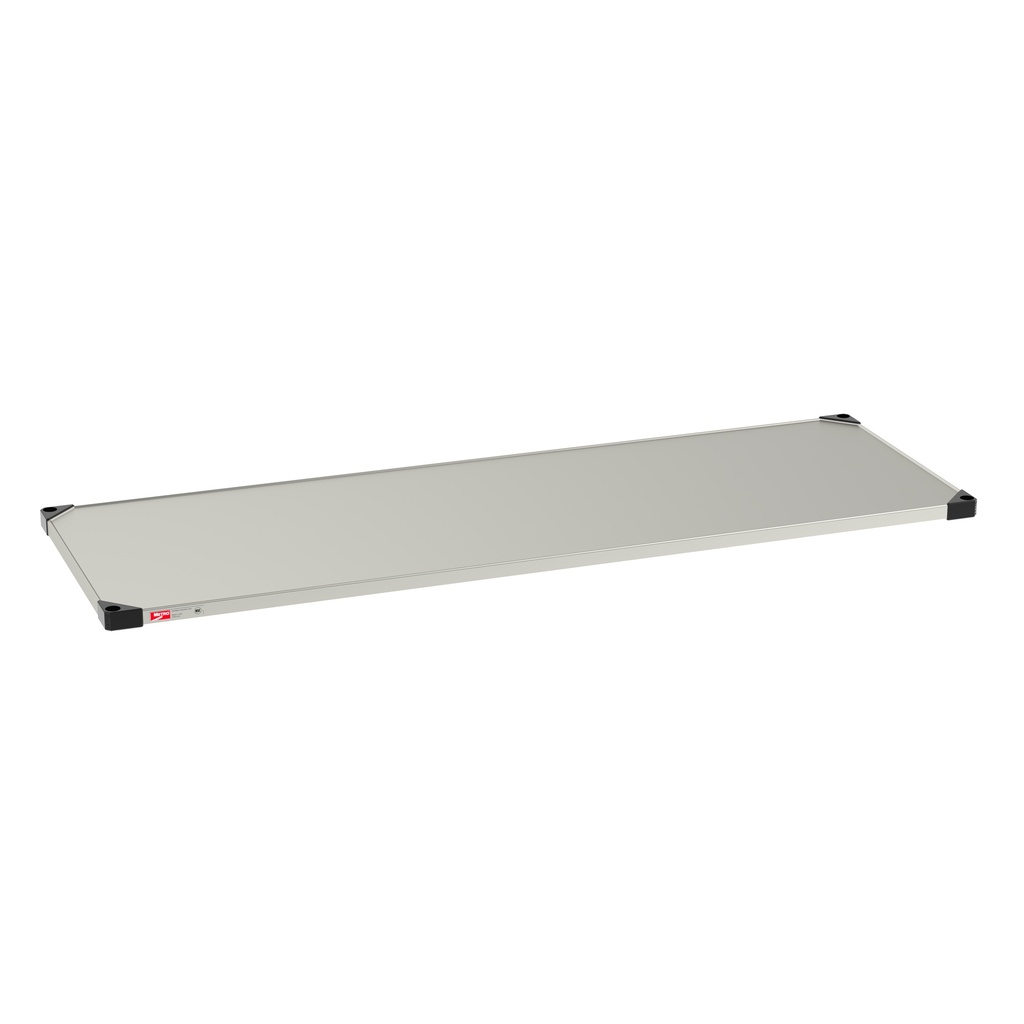 Metro 2472FS Super Erecta Solid Shelf, Standard Stainless Steel, 24" x 72"