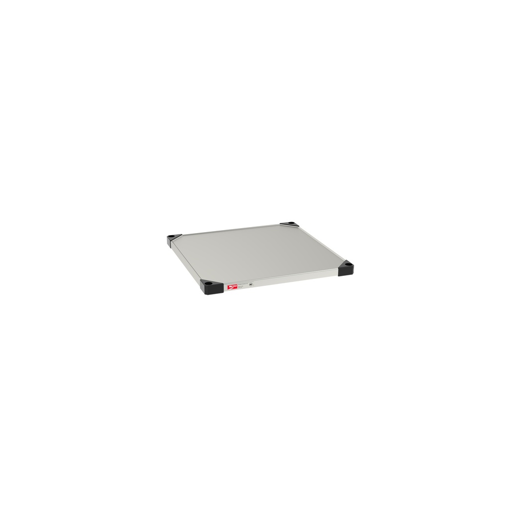 Metro 2424FS Super Erecta Solid Shelf, Standard Stainless Steel, 24" x 24"