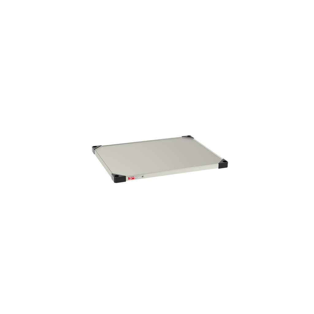 Metro 2430FS Super Erecta Solid Shelf, Standard Stainless Steel, 24" x 30"