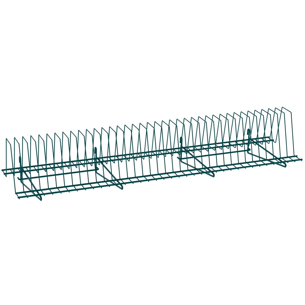 Metro TDR48K3 SmartWall Tray Drying Rack, Metroseal Green Epoxy, 48"