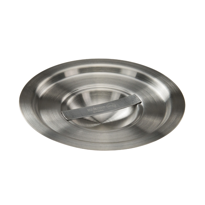 Winco BAMC-2 Bain Marie Cover for 2 qt Round with Handle Stainless Steel Mirror Finish