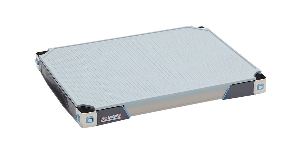 MetroMax i MX1824F Plastic Industrial Shelf with Solid Mat, 18" x 24"