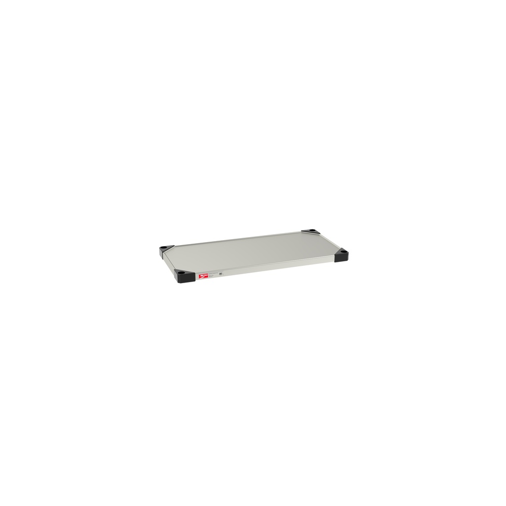 Metro 1430FS Super Erecta Solid Shelf, Standard Stainless Steel, 14" x 30"