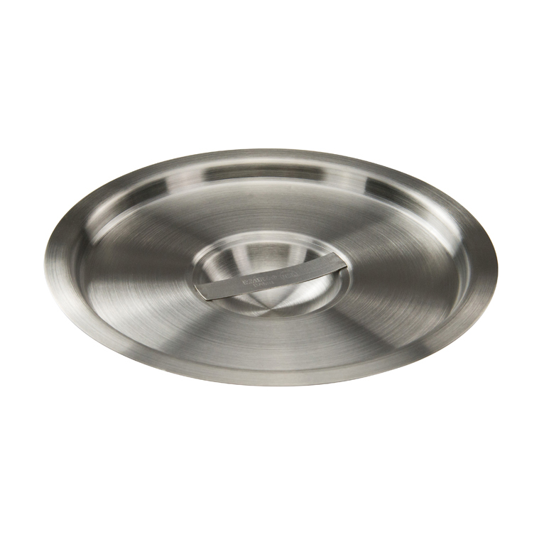 Winco BAMC-6 Bain Marie Cover for 6 qt Round with Handle Stainless Steel Mirror Finish