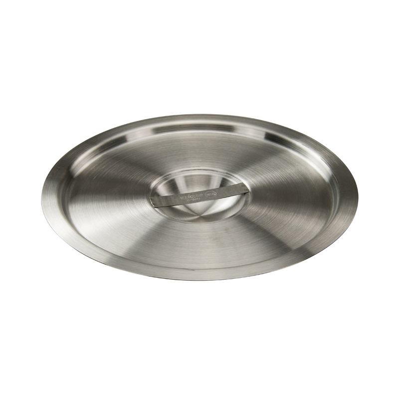 Winco BAMC-8.25 Bain Marie Cover for 8-1/4 qt Round with Handle Stainless Steel Mirror Finish