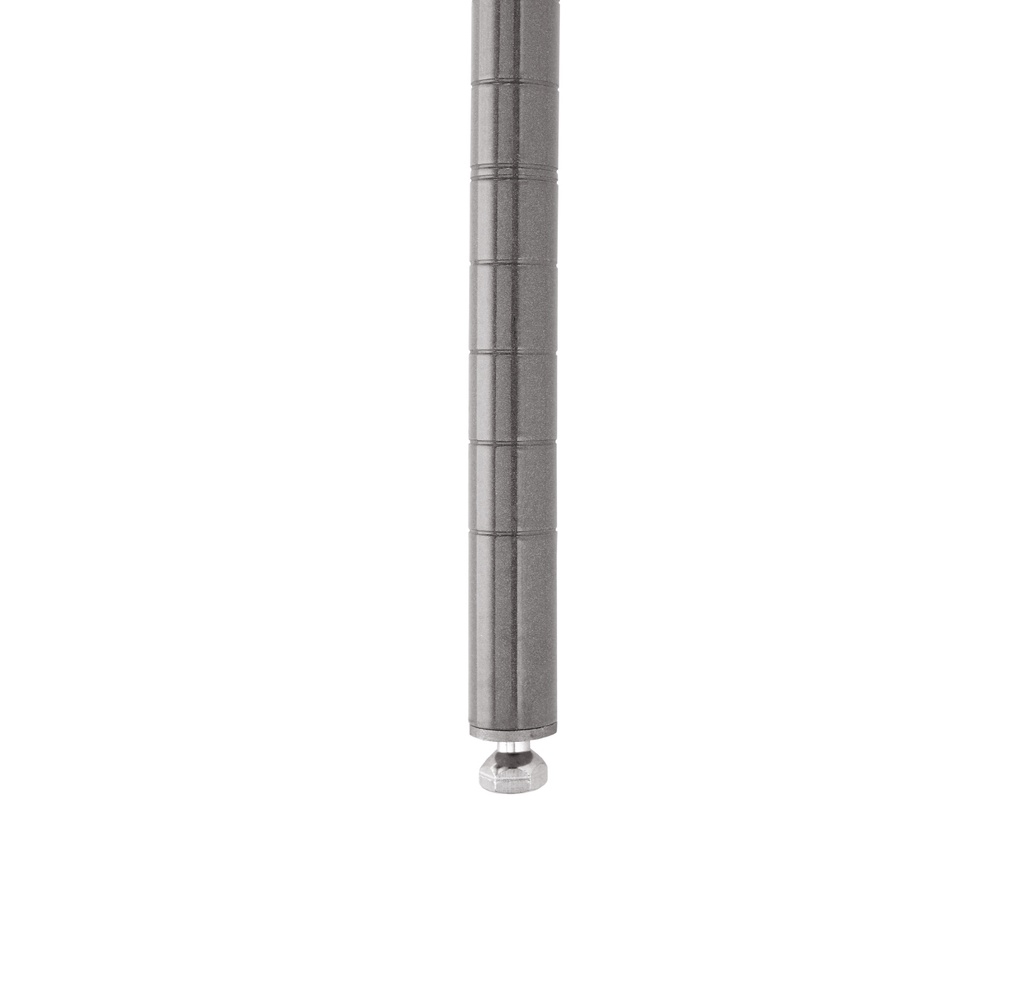 Metro Super Erecta 63PK4 SiteSelect Industrial Wire Shelving Post, Metroseal Gray Epoxy, 63" H