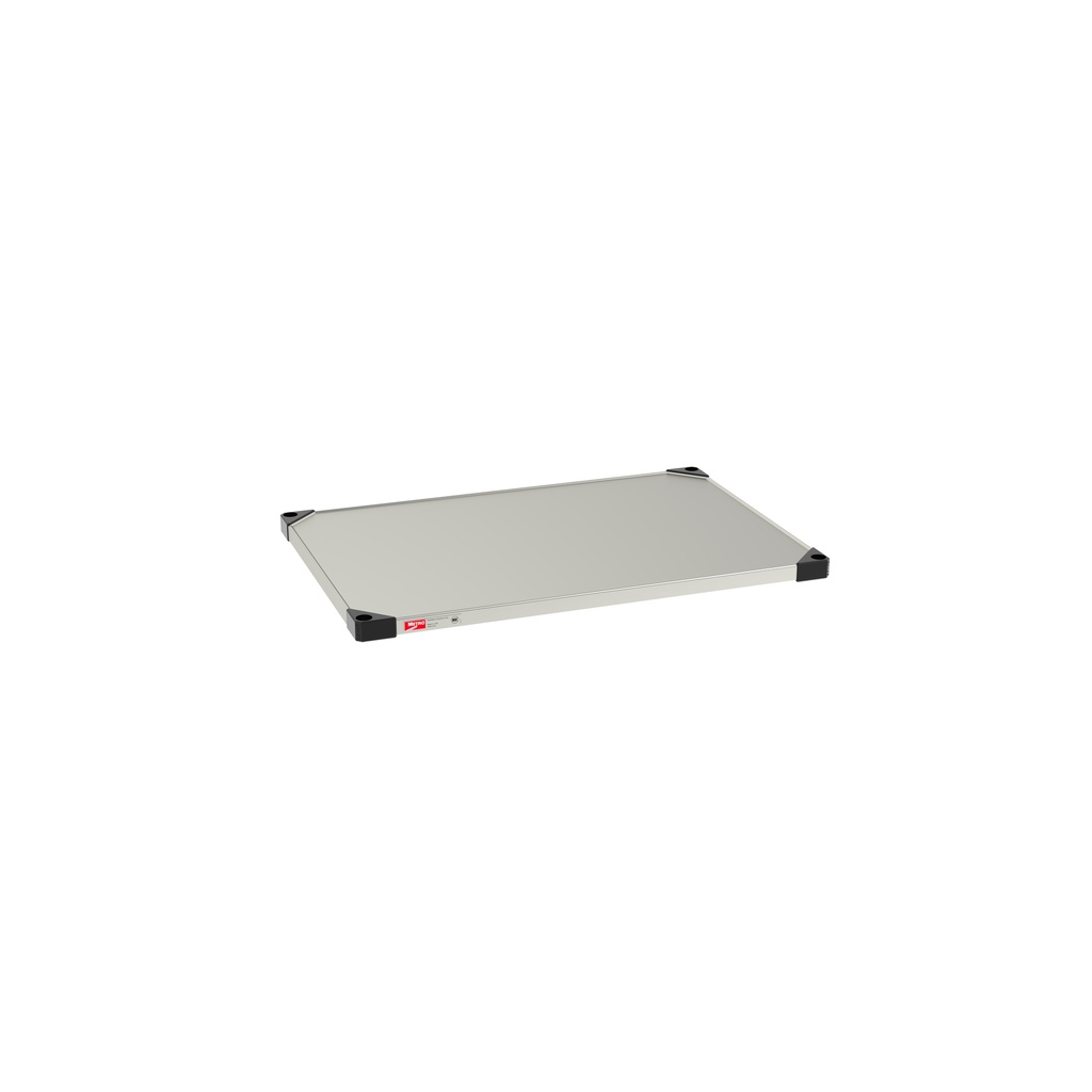 Metro 2436FS Super Erecta Solid Shelf, Standard Stainless Steel, 24" x 36"