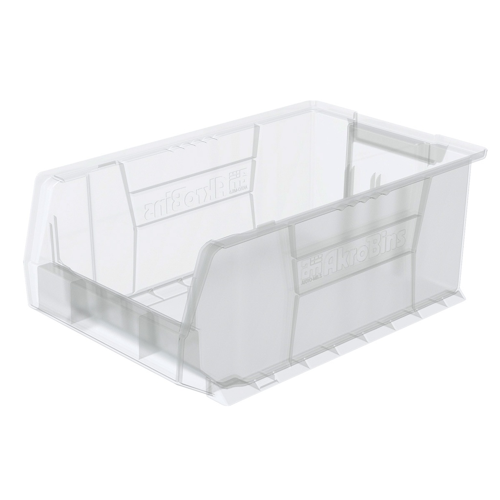 Metro MB30281CLS Large Stacking Supply Bin, Clear, 20" x 12.37" x 8"