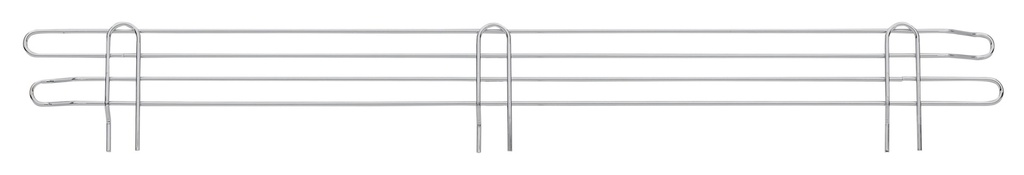 Metro L42N-4C Super Erecta 4" High Stackable Ledge for Wire Shelving, Chrome, 42"
