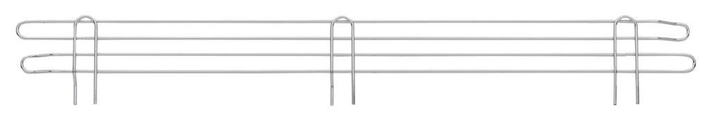 Metro L42N-4C Super Erecta 4" High Stackable Ledge for Wire Shelving, Chrome, 42"