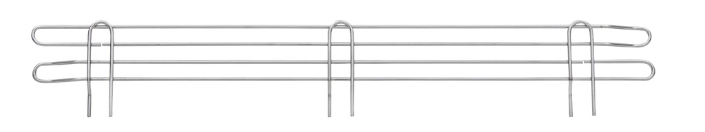 Metro L36N-4C Super Erecta 4" High Stackable Ledge for Wire Shelving, Chrome, 36"