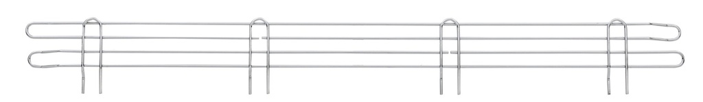 Metro L48N-4S Super Erecta 4" High Stackable Ledge for Wire Shelving, Stainless, 48"