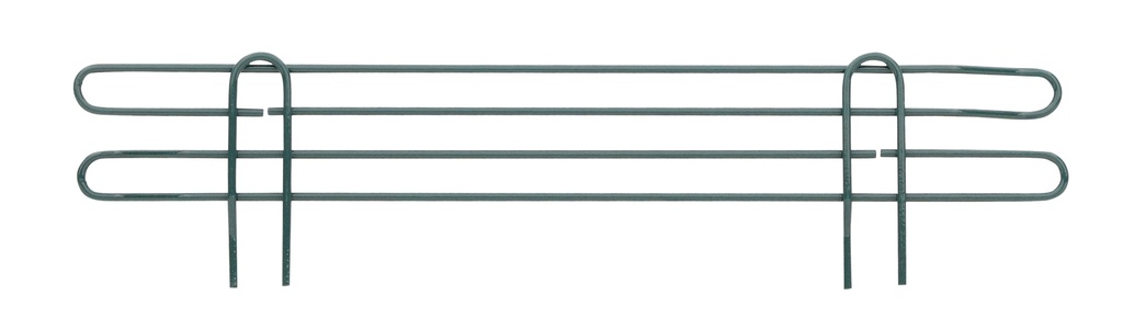 Metro L24N-4K3 Super Erecta 4" High Stackable Ledge for Wire Shelving, Metroseal Green Epoxy, 24"
