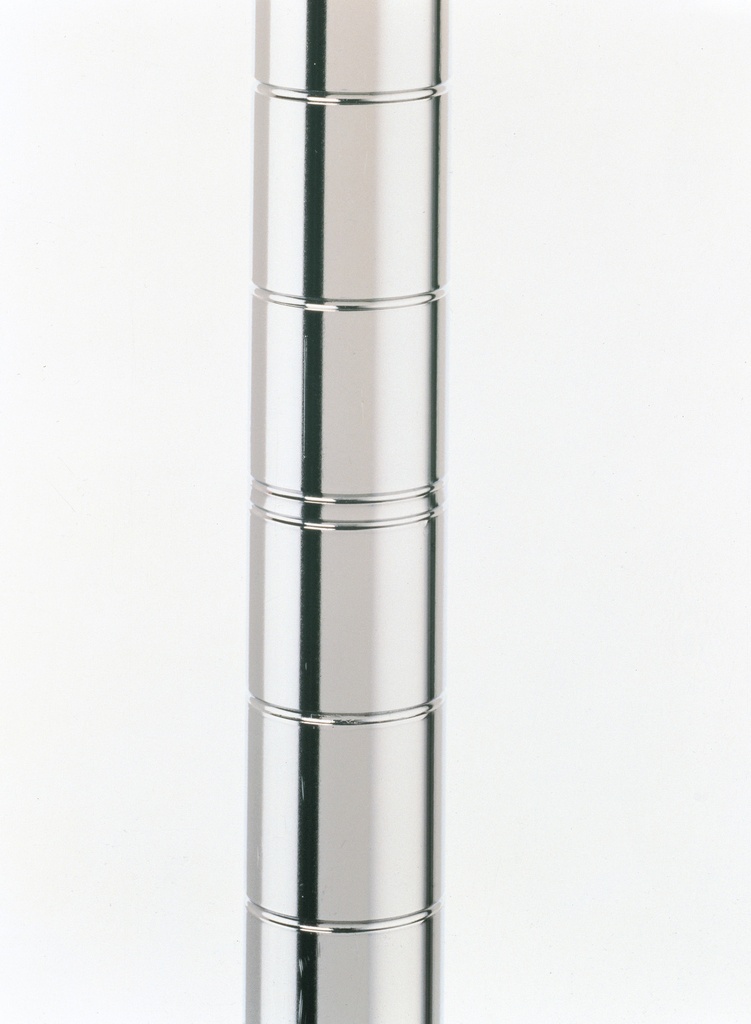 Metro Super Erecta 13PS SiteSelect Industrial Wire Shelving Post, Polished Stainless Steel, 13" H