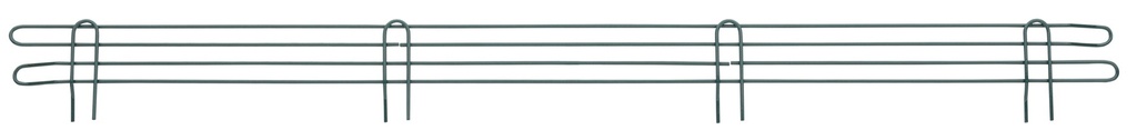 Metro L60N-4K3 Super Erecta 4" High Stackable Ledge for Wire Shelving, Metroseal Green Epoxy, 60"