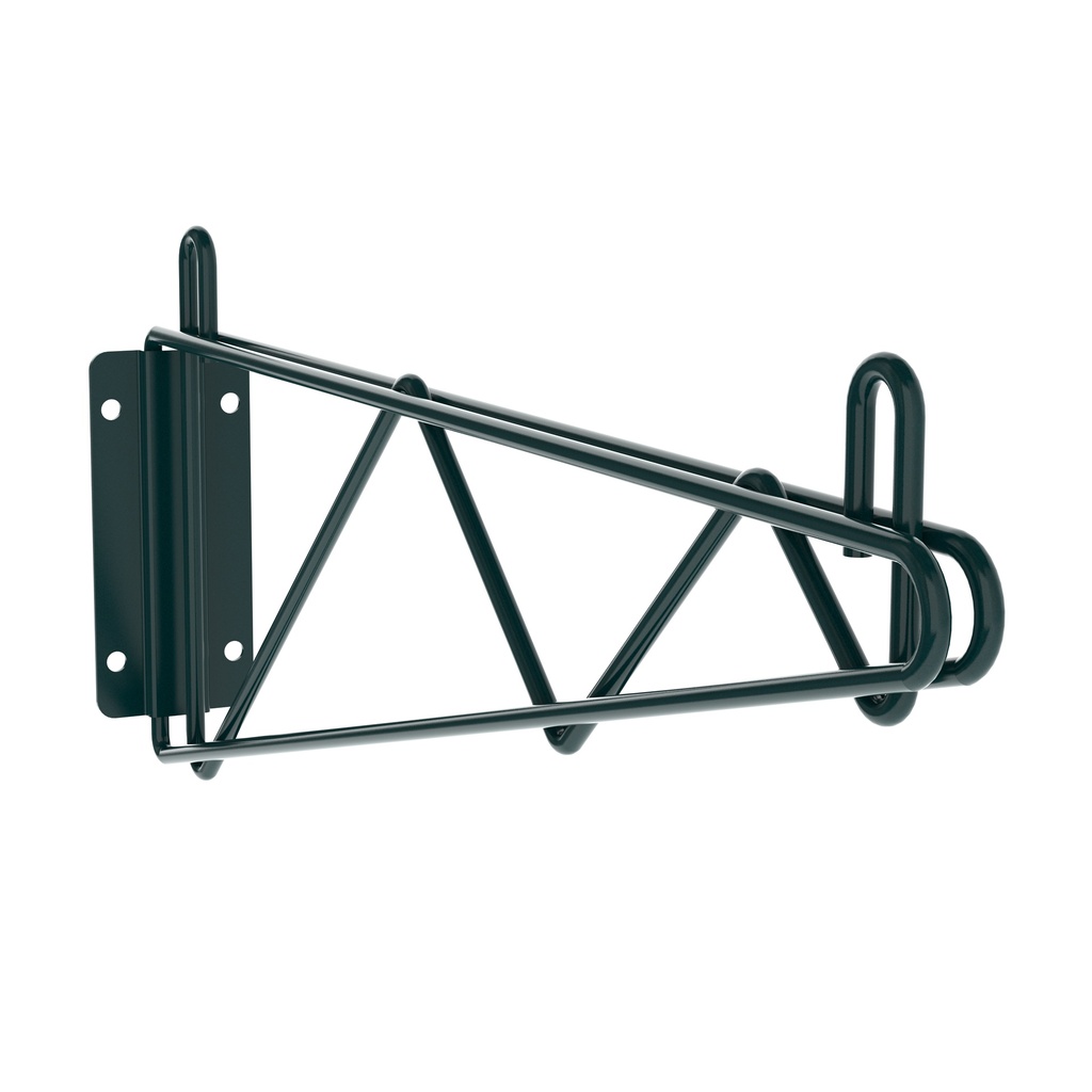 Metro 1WD18K3 Super Erecta Direct Wall Mount Single Shelf Bracket for 18" Wide Shelves, Metroseal Green Epoxy