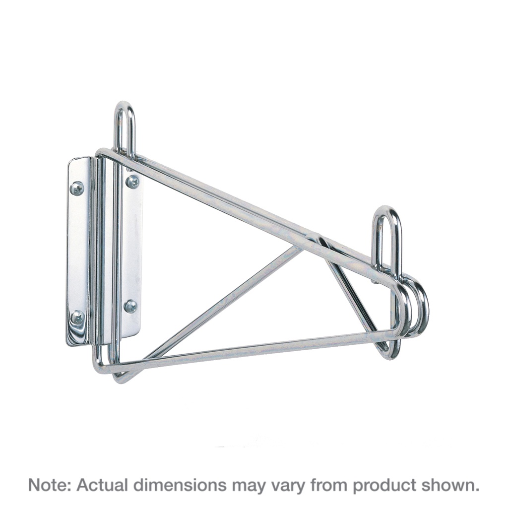 Metro 1WD24S Super Erecta Direct Wall Mount Single Shelf Bracket for 24" Wide Shelves, Stainless Steel