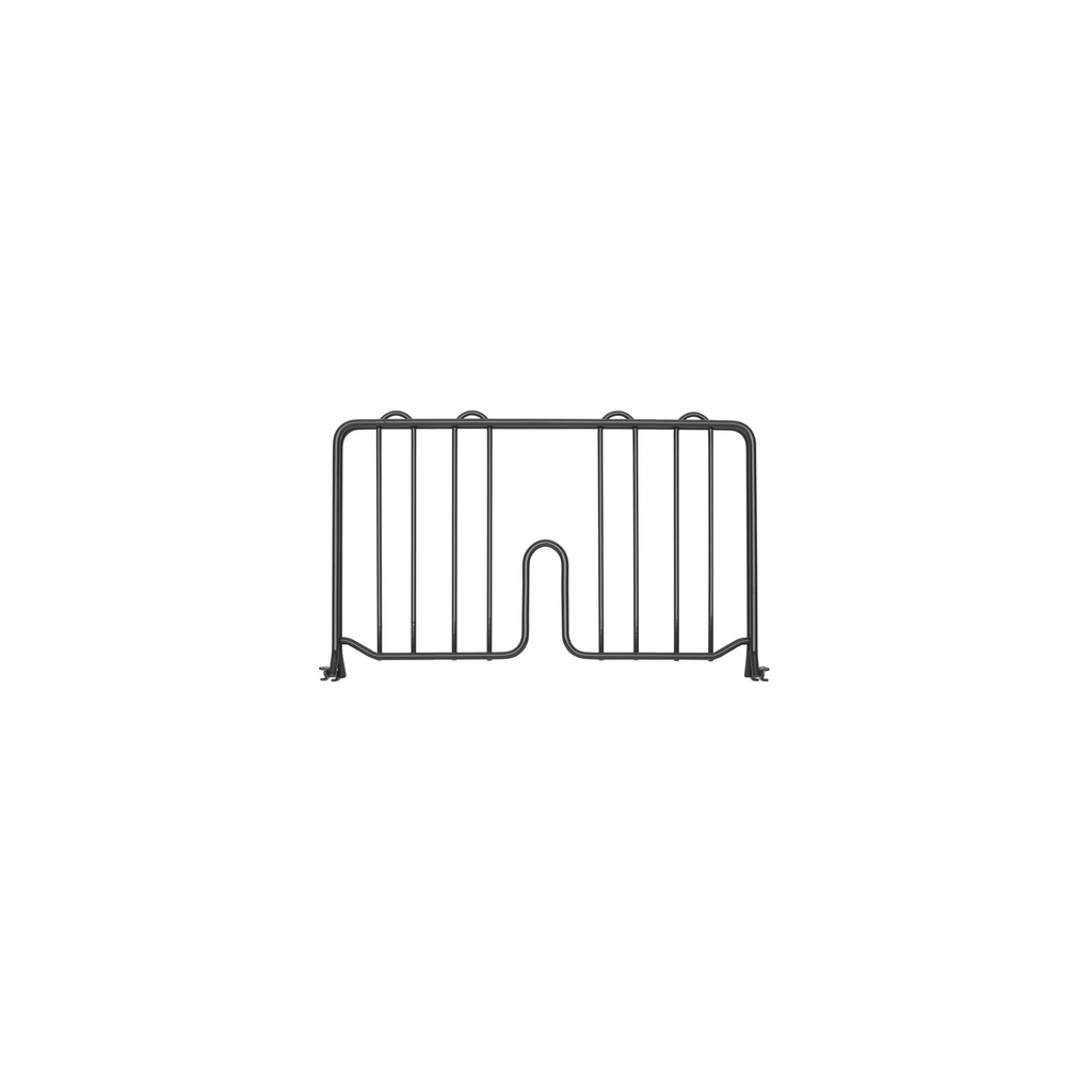 Metro DD14BL Super Erecta 8" High Shelf Divider for Wire Shelves, Black, 14"
