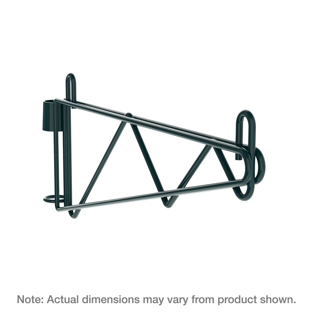 Metro 1WS24K3 Super Erecta Post-Type Wall Mount Single Shelf Support for 24" Wide Shelves, Metroseal Green Epoxy