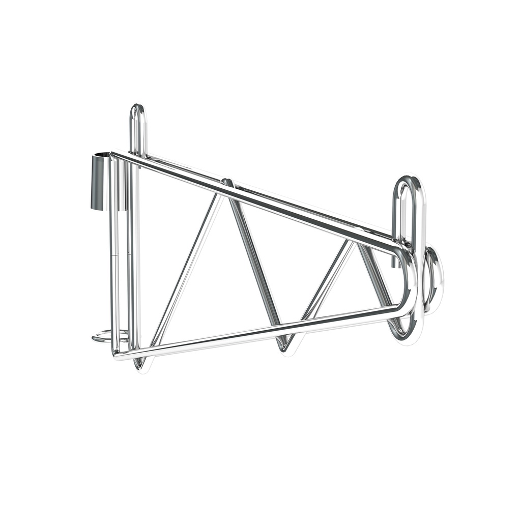 Metro 1WS18S Super Erecta Post-Type Wall Mount Single Shelf Support for 18" Wide Shelves, Stainless Steel