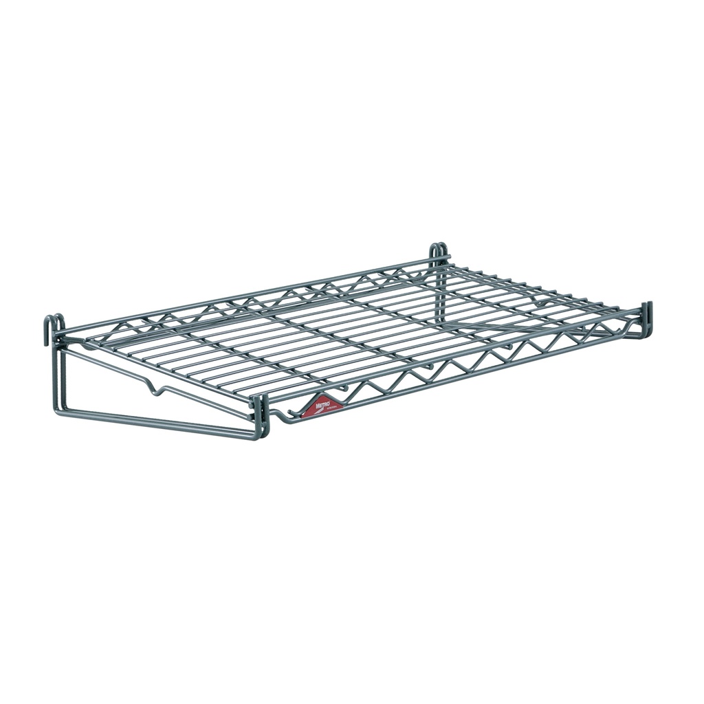 Metro FGS1224K3 SmartWall Flat Grid Shelf, Metroseal Green Epoxy, 12" x 24"