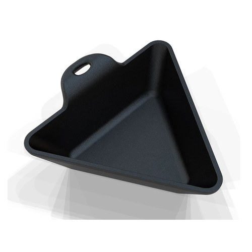 Lodge Cast Iron HMST Mini Server 10 oz Triangular Heat Treated Dishwasher Safe Made in USA