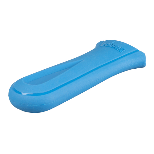 Lodge Cast Iron Deluxe Handle Holder Silicone Blue Ergonomic Grip Heat Protection Dishwasher Safe BPA Free