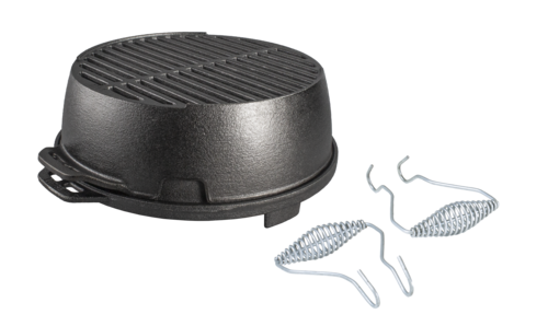 Lodge Cast Iron L12RG Grill / Griddle, Portable