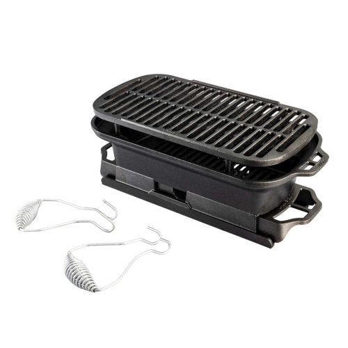 Lodge Cast Iron LSPROG Grill / Griddle, Portable