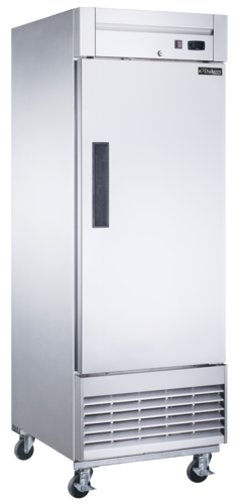 Dukers Appliance Co D28F Freezer Reach-In One-Section 27-1/2W x 32-5/8D x 80-3/8H Bottom Mount Refrigeration