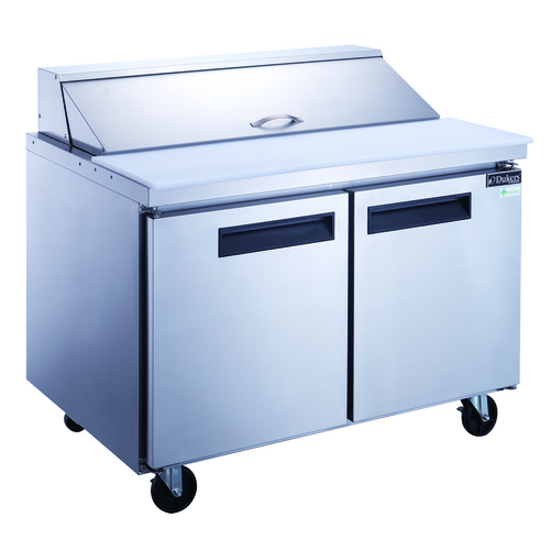 Dukers Appliance Co DSP60-16-S2 Sandwich Salad Prep Table Two Section 60 Inch Stainless Steel Refrigeration