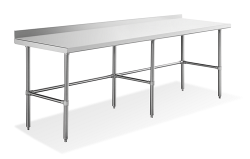 Steel Works SWWTSOB-3096-318 Work Table,  85" - 96", Stainless Steel Top
