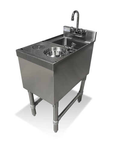 Steel Works SW24-MS14 Underbar Sink, Drop-In