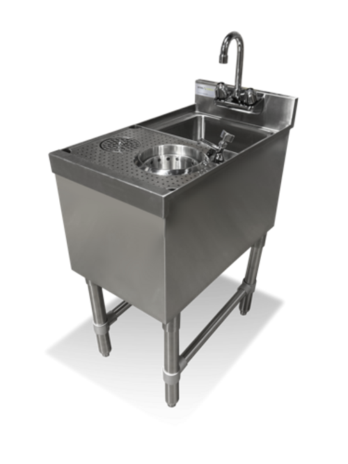 Steel Works SW24-MS14 Underbar Sink, Drop-In