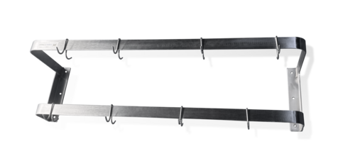 Steel Works SW-72 Pot Rack, Wall-Mounted