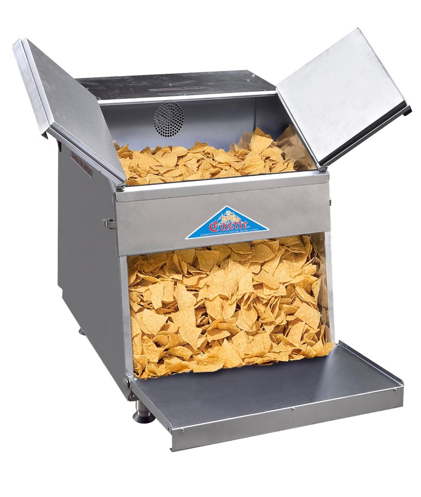 Comstock Castle CC-TCW-46 Nacho and Tortilla Chip Warmer 46 Gallon Capacity Stainless Steel Easy Cleaning Adjustable Thermostat