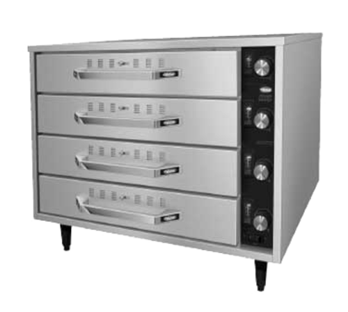 Hatco HDW-2R2 Warming Split Drawer Unit Free Standing Four Drawers Stainless Steel Construction NSF cULus Made in USA