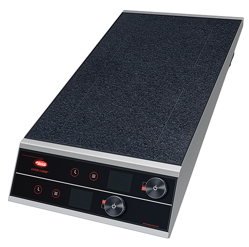 Hatco IRNG-PC2F-36 Rapide Cuisine High Powered Heavy Duty Induction Range Countertop Dual Burner Manual Controls