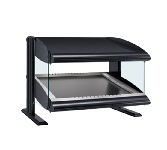 Hatco HZMS-48 Spot On Slant Heated Zone Merchandising Warmer Countertop with 4 Zones and LED Lighting