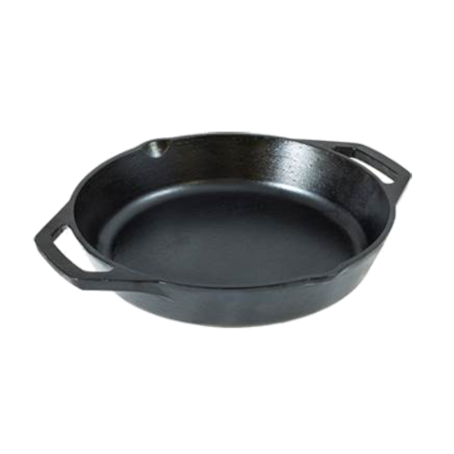 Lodge Cast Iron L8SKL Skillet 10-11/16 Inch Dual Handled Induction Grill Oven Safe Cookware