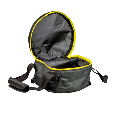 Lodge Cast Iron AT-10 Camp Dutch Oven Tote Weather Resistant with Padded Handles and Self Healing Zipper Black