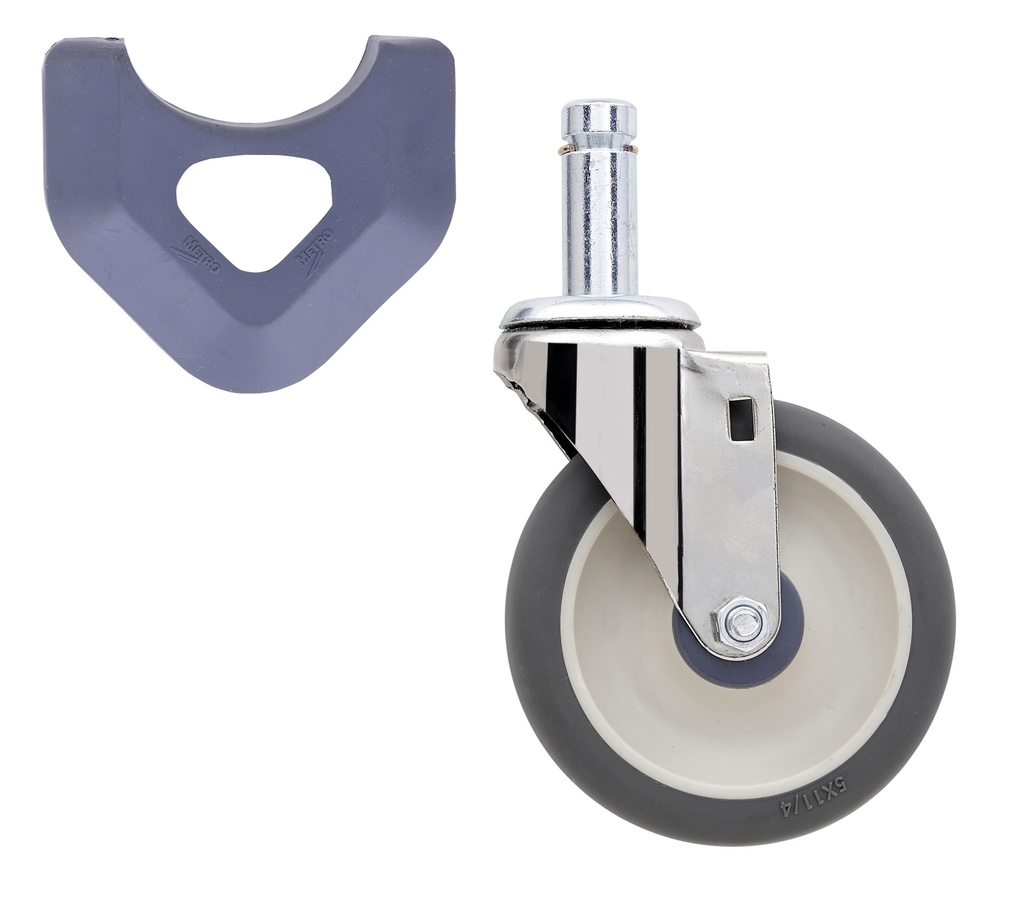 Metro 5MPX 5" Polyurethane Swivel Stem Caster for MetroMax Industrial Plastic Shelving Racks