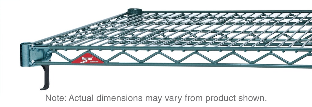 Metro Super Adjustable Super Erecta A2442NK3 Industrial Wire Shelf, Metroseal Green Epoxy, 24" x 42"