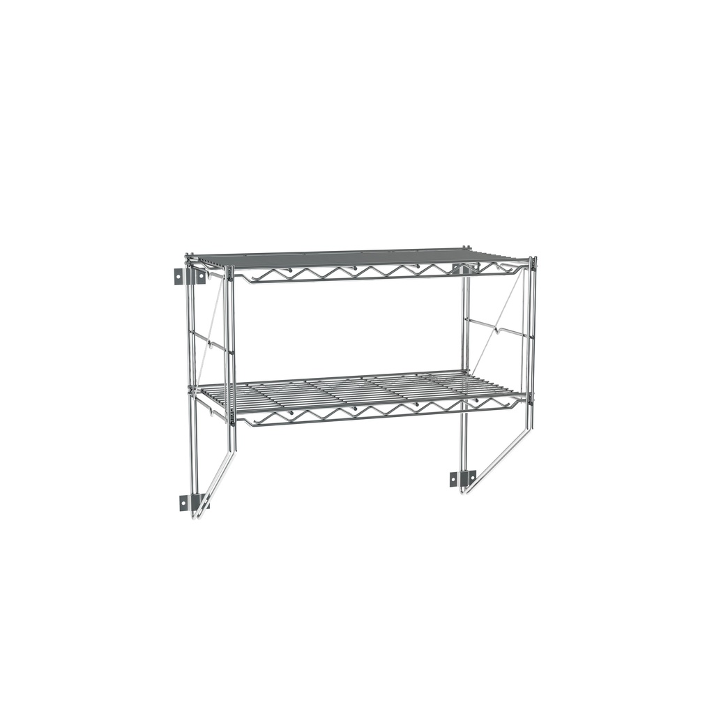 Metro 12WS12C Erecta Shelf  2-Tier Wall Kit, Chrome, 13" x 26.25" x 21"