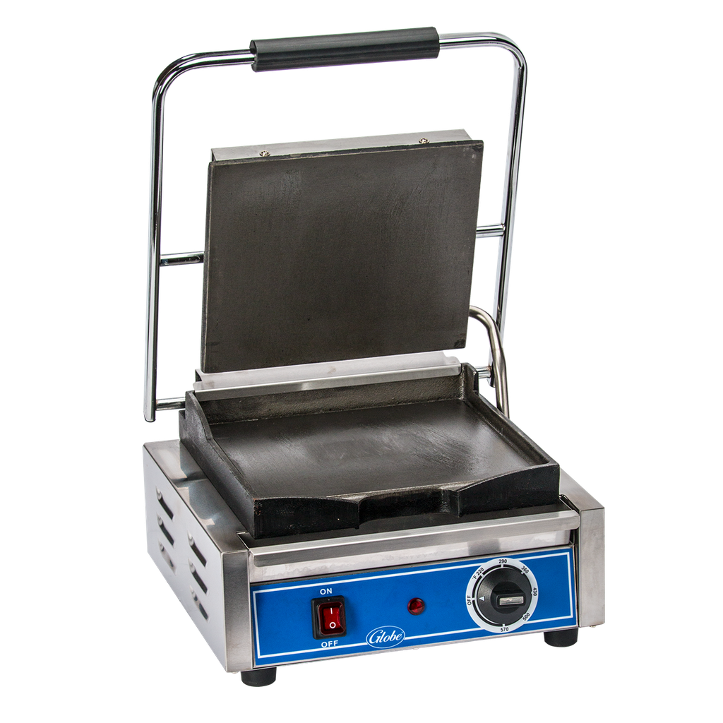 Globe GSG10 Bistro Series Sandwich Grill with Smooth Plates
