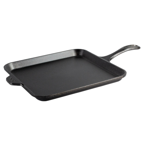 Lodge Cast Iron L9SGR Cast Iron Grill / Griddle Pan
