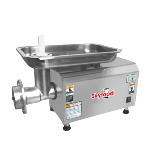 Skyfood Equipment PCI-21G Heavy-Duty Gear Driven Meat Grinder Bench Style 660 lb Capacity with Safety Device and Cast Iron Head